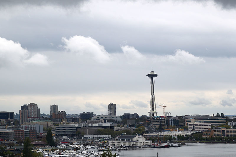 Die Skyline von Seattle mit der Space Needle