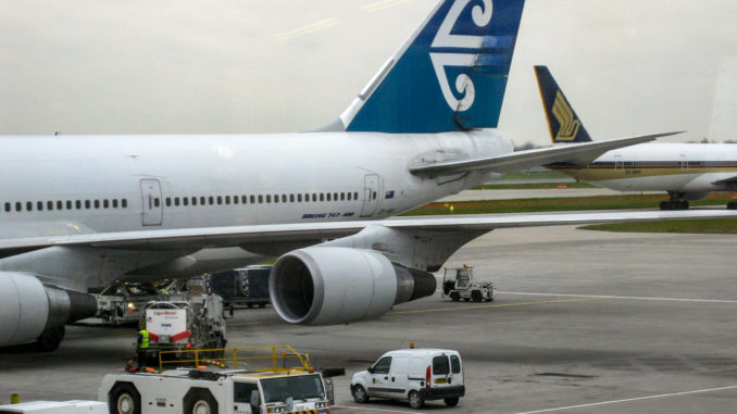Boeing 747 (ZK-NBV) der Air New Zealand