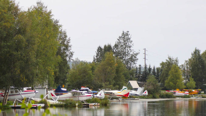Wasserflugzeuge am Lake Hood