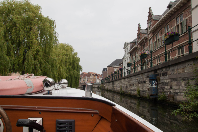 Mit dem Boot durch Gent