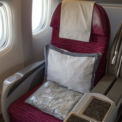Mein Sitz: 6K in der Business Class der Qatar Airways